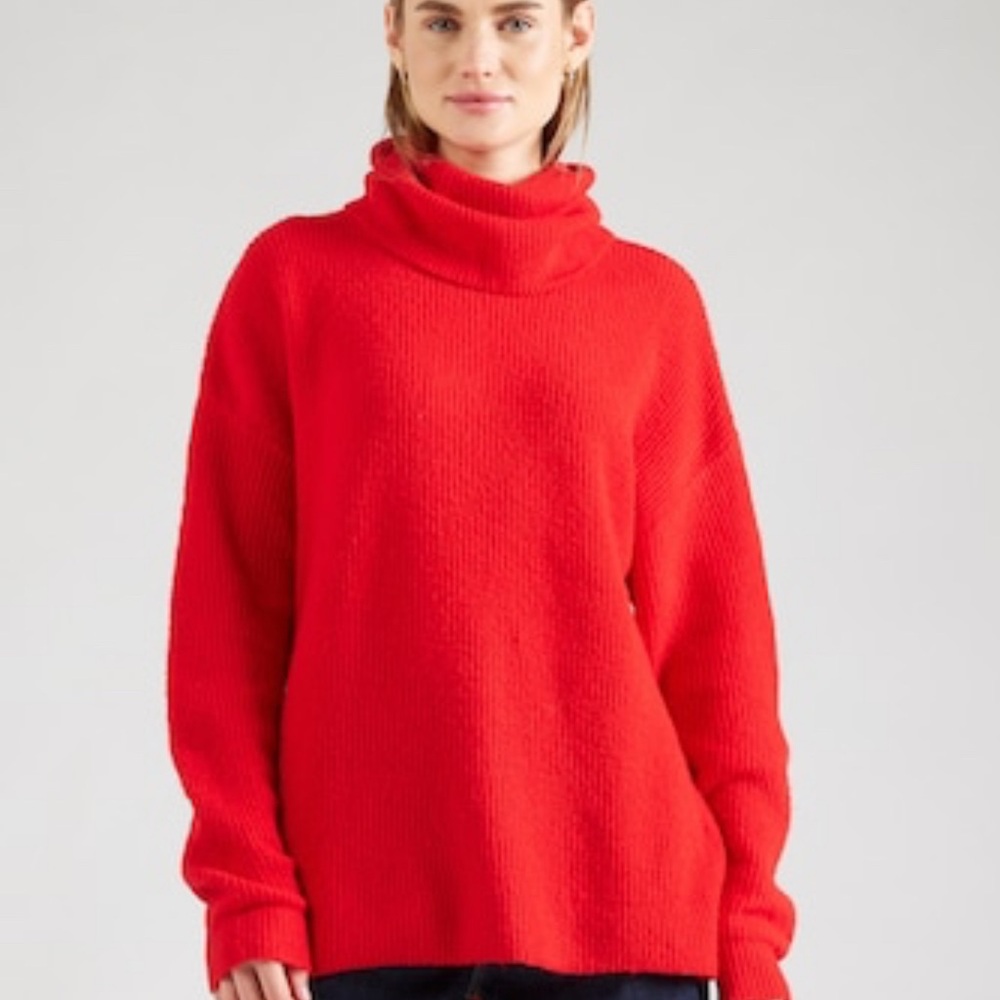 Loft Cozy Oversized Red Women's Sweater